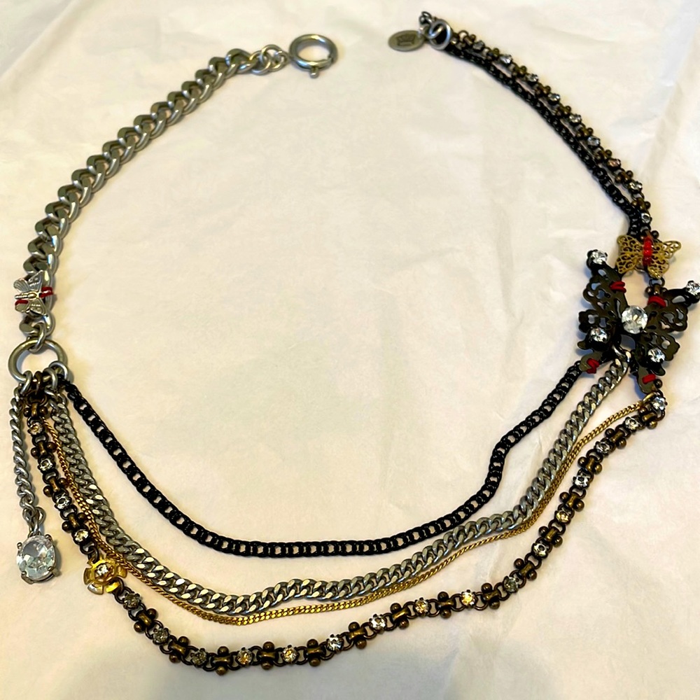 Ladies layered chain necklace
